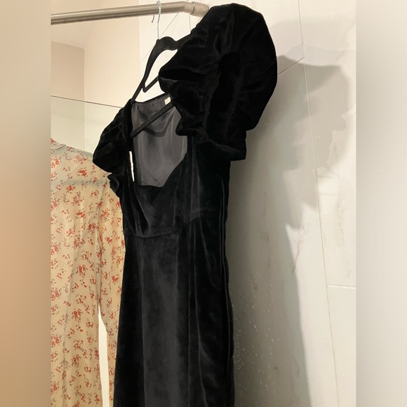 Doen Heirloom Celestine Dress in Black Velvet Size S Small - Picture 11 of 16